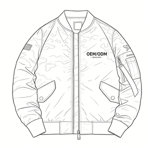 Giacche <span class=keywords><strong>Bomber</strong></span> <span class=keywords><strong>Oversize</strong></span> Spesse da Esterno Stile Volo MA1 OEM con Design Personalizzato alla Moda - Product Image 3
