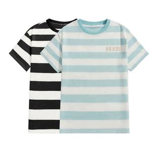 เสื้อยืดลายเรียบแนวสตรีทเสื้อยืดเด็กผู้ชายขนาดใหญ่ออกแบบได้ตามต้องการ - Product Image 1