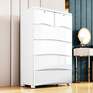 Plastic storage cabinet wardrobe drawer cupboard for clothes