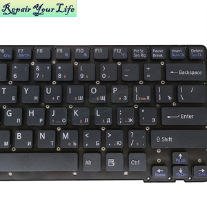 RU แป้นพิมพ์สำหรับแล็ปท็อปรัสเซียสำหรับ SONY VPCCA <span class=keywords><strong>VPC</strong></span>-CA <span class=keywords><strong>VPC</strong></span> CA Pcg-61711w 148353511 148953511 แป้นพิมพ์สีดำ/สีขาวใหม่ไม่มีแสงไฟ - Product Image 2