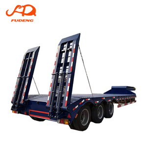 <span class=keywords><strong>Remorque</strong></span> à col <span class=keywords><strong>de</strong></span> cygne FUDENG à 3 essieux, <span class=keywords><strong>remorque</strong></span> à plateau basse <span class=keywords><strong>de</strong></span> 80 tonnes pour le transport <span class=keywords><strong>d</strong></span>'excavateurs en Afrique - Product Image 1
