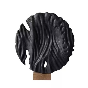 Scultura Astratta Incisa Artigianale in Legno Massello, Arte Moderna per Ingresso, Camere d'Albergo di Lusso, Showroom, Alta Qualità Personalizzabile <span class=keywords><strong>RUYA</strong></span> - Product Image 1