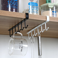 Présentoir de rangement pour tasses modernes Crochets pour tasses en métal Porte-tasses à café