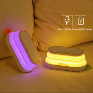 Pengisi daya nirkabel portabel 2 in 1, lampu malam multifungsi untuk iPhone Samsung Huawei XiaoMi untuk OPPO - Product Image 2