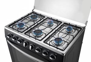 Cuisinière à gaz encastrable 6 brûleurs <span class=keywords><strong>de</strong></span> 30 pouces en acier inoxydable avec <span class=keywords><strong>four</strong></span> électrique 118L, compatible GPL/GN, appareil <span class=keywords><strong>de</strong></span> cuisine - Product Image 6