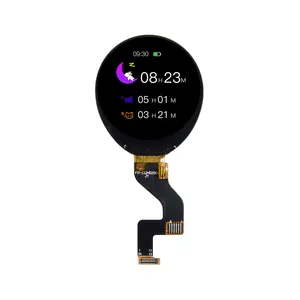 [في الأسهم] رخيصة جولة وحدة عرض إل سي دي 1.32 بوصة 360*360 QSPI GC9C01 سائق IC دائرة كاملة ips lcd شاشة 1.32 ل smartwatch
