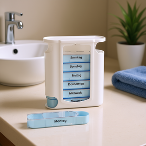 <b>Tablet</b> Box For <b>7</b> Days Weekly Pill Organizer With Daily Compartments For Medication Storage And Travel Use - Product Image 3