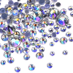Strass thermocollants Oleeya effet lune scintillante, en verre et cristal, pour robe de mariée - Vente chaude - Product Image 3