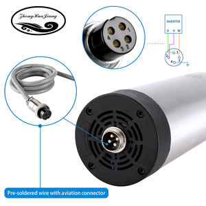 Oferta Especial: Motor de Husillo CNC Refrigerado por Aire Zhong Hua Jiang ER20 de 80mm y 2.2KW (110V/220V/380V) para Máquinas de Perforación y Grabado CNC - Product Image 4
