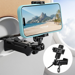 Support <span class=keywords><strong>de</strong></span> téléphone portable Lamicall STRL03 à pince robuste pour avion, support <span class=keywords><strong>de</strong></span> voyage rotatif à 360° pour <span class=keywords><strong>plateau</strong></span> <span class=keywords><strong>de</strong></span> bureau, <span class=keywords><strong>table</strong></span>, robuste <span class=keywords><strong>et</strong></span> stable - Product Image 1