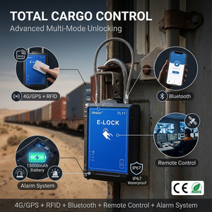 Serratura Intelligente Certificata AEO con Sblocco Remoto per Porte in Acciaio Inox/Acciaio, Soluzione di Trasporto Multimodale con IP e Archiviazione Cloud - Product Image 1