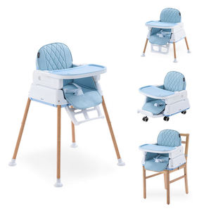 Silla alta de comedor para bebés ecológica, <span class=keywords><strong>trona</strong></span> de alimentación para bebés 3 en 1, altura ajustable, multifunción, silla alta barata para bebés - Product Image 1