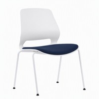 Chaises de conférence empilables à dossier bas pour formation, salons de beauté, réceptions et salles d'attente – Prix abordable