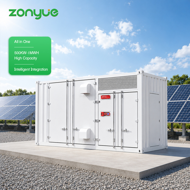 Zonyue 1MWH Battery Container 500KW 964KWH Energy Storage System with EMS Air Conditioner Fire and Extinguishing System