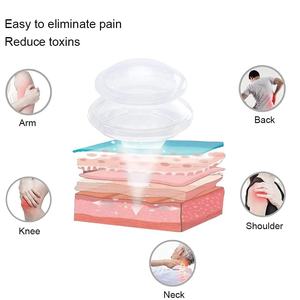 Frasco de ventosas de silicona duradera, juegos de terapia de ventosas de 4 tamaños, silicona para anticelulitis, desintoxicación, masaje miofascial - Product Image 5