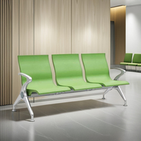 Banc d'attente moderne à 3 places en métal pour aéroport, hôpital, banque, clinique, bureau, réception, design moderne, chaises d'attente multi-places