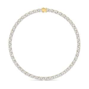 Collar de tenis Trillion Cut Eternal Grace, elegante estilo diamante, joyería fina, collar clásico brillante para mujer - Product Image 2