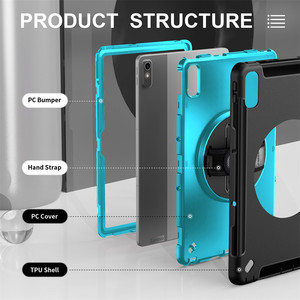 Funda Resistente a Caídas con Soporte Ajustable y Giratorio 360°, Diseño Portátil para Tablet <span class=keywords><strong>Lenovo</strong></span> P11 Gen2 de 11 <span class=keywords><strong>Pulgadas</strong></span> TB350 - Product Image 3