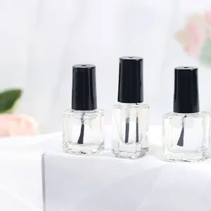 Factory Selling 5Ml 8Ml 10Ml 15Ml Nail Polish Bottle OEM Empty Glass Nail Polish Oil Bottle 12Ml With Brush And Lid