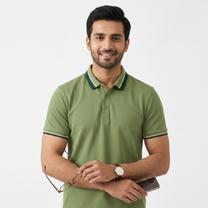 Chemise d'été à manches courtes pour homme, anti-rides, à séchage rapide, avec logo personnalisé OEM, imprimé, color-block, pour tenue de travail d'entreprise - Product Image 1