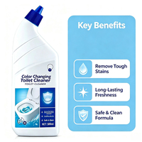 Liquide nettoyant WC personnalisé OEM 500ml, adapté pour la maison, les hôtels, vente en gros.