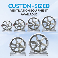 Ventilateur axial Nanfang NXT-17R N°22.4 pour climatisation de station de métro, pales équilibrées, homologué incendie