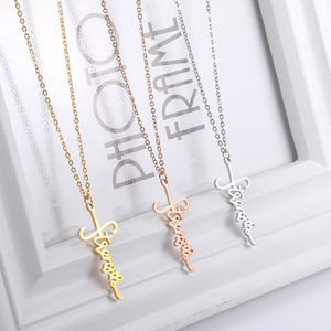 <span class=keywords><strong>Collana</strong></span> con Croce di Gesù in Acciaio Inossidabile Placcato <span class=keywords><strong>Oro</strong></span> 18k, Ciondolo Maschile con Croce Sottile, Simbolo di Fede e Forza, Ciondolo Croce della Speranza - Product Image 3