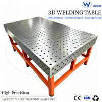 Table de Soudage Modulaire Personnalisée à Haute Dureté Nitrurée 3D D16/D28, Certifiée CE, Fourniture Directe Usine