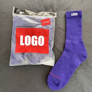 4 जोड़े थोक यूनिसेक्स उच्च गुणवत्ता वाले कपास के चालक दल के एक कार्ड को मोजे फैशन कैजुअल टोरी का एकमात्र ब्रांड स्पोर्ट्स मोजे - Product Image 5