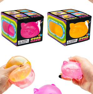 Nuevo 'Needoh' - Caja de 12 Bolas Antiestrés de Malt Sugar Cat, Material TPE, Diseño de Gato Adorable para Bebés de 0 a 24 Meses - Product Image 1