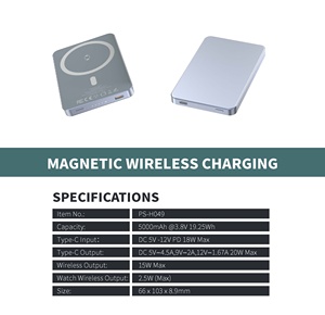 New Trending Customize High Quality Power <strong>Bank</strong> <strong>Companies</strong> PD20W USB-C Phone Charger Support Magnetic Wireless Charge - Product Image 2