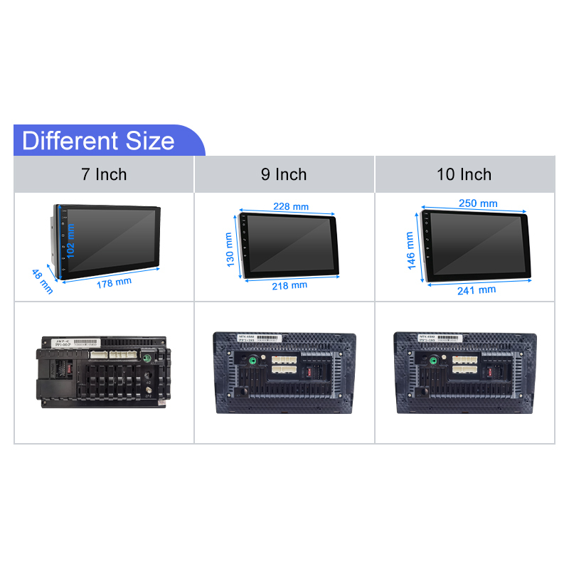 6580 Universal 7/9/10'' Multimedia 2din Car Player - Android 12