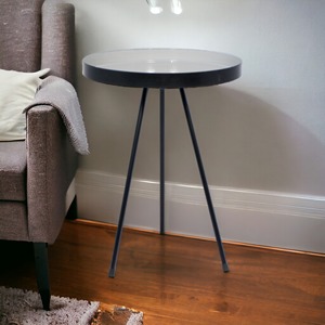 Mesa auxiliar de Interior de estilo nórdico moderno, mesa de centro colorida, Material de marco de Metal negro, muebles de dormitorio para sala de estar - Product Image 6