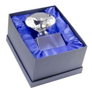 Trofeo de Golf Diamond D.70 Base 70X70X40 de Acrílico, Cristal y Metal con Placa Impresa UV para Ferias Comerciales y Bienvenida - Product Image 3