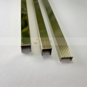 Moldura Decorativa en Forma de L de Acero Inoxidable con Recubrimiento PVD EX516 para Interiores de Lujo, Moldura en U para Borde de Pared Interior - Product Image 5