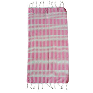Serviette de cuisine turque Peshkir Peshtemal, 45x90cm rose, fabriquée en Turquie - Product Image 1