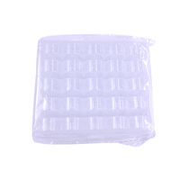 25 bobines en plastique transparent de haute qualité, vides, pour machine à coudre, avec sac de rangement, kit de couture pour l'organisation