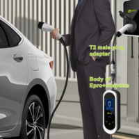 Chargeur EV portable tout-en-un 32A 7kW Zencar Epro avec adaptateurs, ensemble EVSE, chargeurs de voitures électriques pour différentes prises de courant