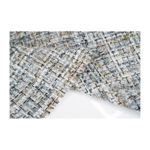 Tela Tweed de Primera Calidad Hecha en Corea, Mezcla de Lana Bouclé Blanca y Oliva, Tejido Texturizado, OEM y ODM, Tela Textil Tejida Personalizada - Product Image 5