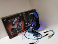 Casque de jeu stéréo souple G9000 original en gros, suppression du bruit, éclairage LED, casque supra-auriculaire avec micro