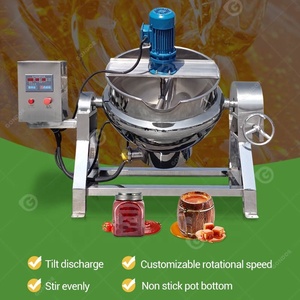 Caldaie monofase a doppio rivestimento cottura a Gas pentola ad alta pressione per 100 di miscelazione agitatore con miscelazione - Product Image 2