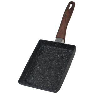 Sartén Tamagoyaki de rectángulo profundo pequeño antiadherente de tamaño pequeño de aluminio superventas con mango ergonómico - Product Image 3