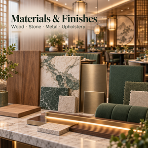 Mobiliario Modular Personalizado para Restaurante Oriental de Dim Sum, Diseño Llave en Mano para Casa de Té, Muebles de Exhibición para el Lanzamiento de una Nueva Tienda de Catering - Product Image 4