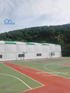 Carpa de Baloncesto <span class=keywords><strong>Elite</strong></span>, de Aleación de Aluminio y PVC, 30x40m, para 100 Jugadores, Blanca, con Estructura en A, Resistente a Tifones, Ahorro de Energía - Product Image 3