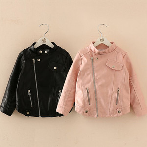 Ropa Infantil al por Mayor para Otoño, Chaqueta de Cuero Estilo Motero para Niña, de Proveedor Chino - Product Image 5