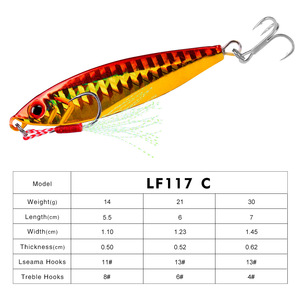 Leurre de pêche en eau salée 14g 21g 30g, jig métallique <span class=keywords><strong>pour</strong></span> la pêche en mer, appât en plomb, équipement de pêche au <span class=keywords><strong>meilleur</strong></span> prix - Product Image 3