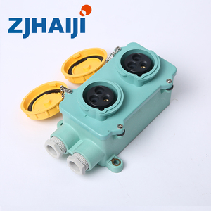 ZJHAIJI IMPA792765 R12-2-2 Double prise étanche marine 2P+E <span class=keywords><strong>x2</strong></span> 110V Jaune IP56 CE/CCS Résine synthétique MOQ 1 pièce - Product Image 4