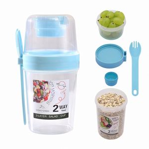 Vasos para llevar desayuno, yogur, cereales, avena nocturna, aderezo para ensaladas y recipientes para parfait de aperitivos, para uso en despensa - Product Image 6