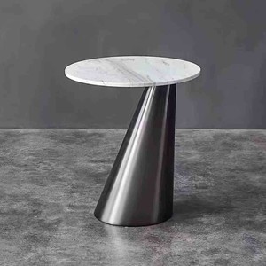 Sang trọng <span class=keywords><strong>hi</strong></span>ện đại Bàn cà phê bằng đá cẩm thạch với khung thép không gỉ-thanh lịch Ăn Uống & trường học sử dụng đồ nội thất phòng khách - Product Image 5