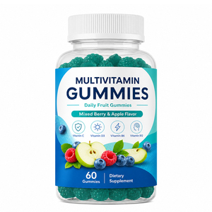 Bonbons gélifiés multivitaminés végétariens, compléments alimentaires pour adultes - Antioxydant et soutien immunitaire - Product Image 1